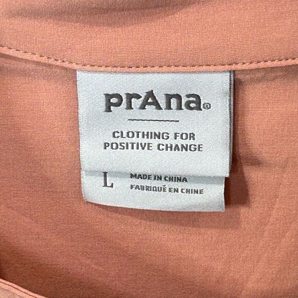 Prana Women's Blouse in Warm Peach - Picture 2 of 9